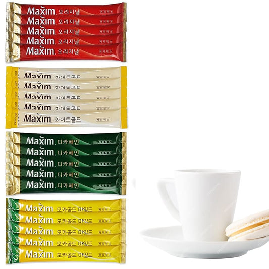 MAXIM Instant Coffee Variety Pack – 20 Sticks (4 Flavors) – Best Coffee for Truck Drivers